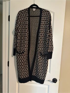 Chicos Long Open-Front Women's Cardigan Sweater SET